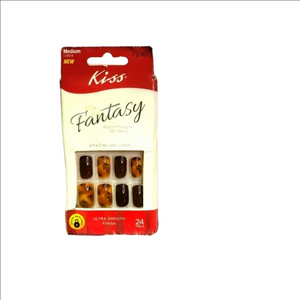 Kiss Fantasy "Twirl Girl" rounded square medium artificial nails
